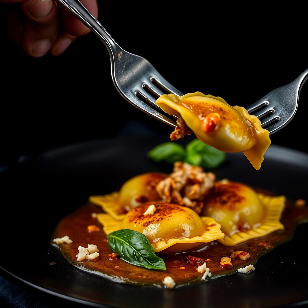 Big Green Egg Smoked Chicken Ravioli